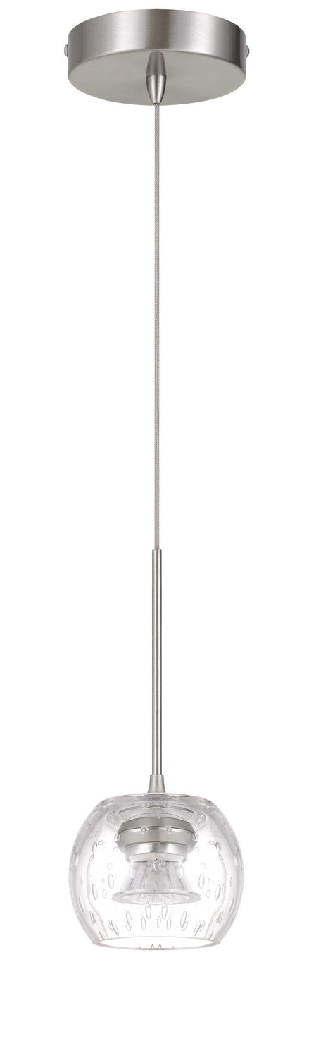 Cal Lighting UP-1123 LED Pendant, brushed Steel