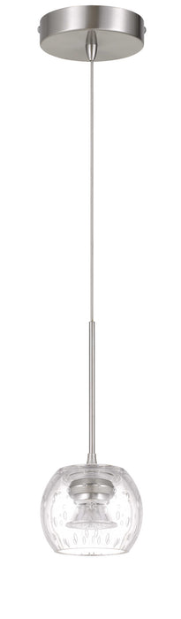 Cal Lighting UP-1123 LED Pendant, brushed Steel