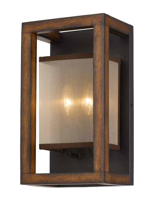 Cal Lighting WL-3536-2 Two Light Wall Sconce, Wood