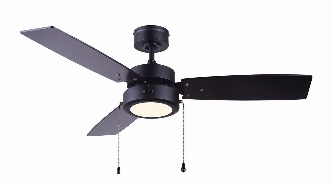 Canarm CF42WAL3BK 42"Ceiling Fan, Matte Black