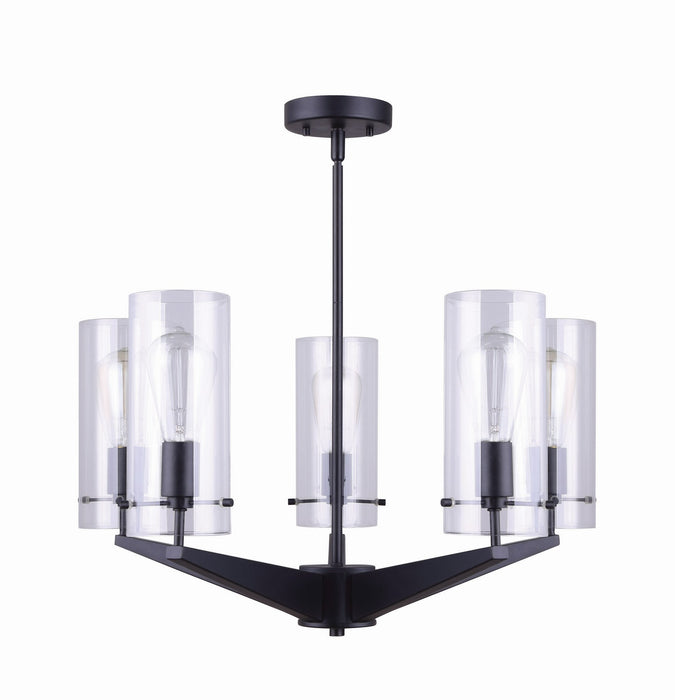 Canarm ICH759A05BK Five Light Chandelier, Black