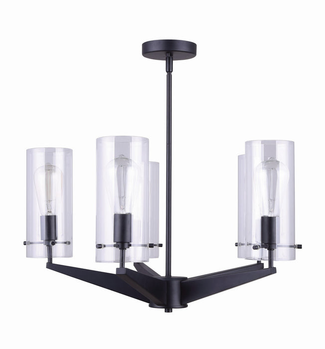 Canarm ICH759A05BK Five Light Chandelier, Black