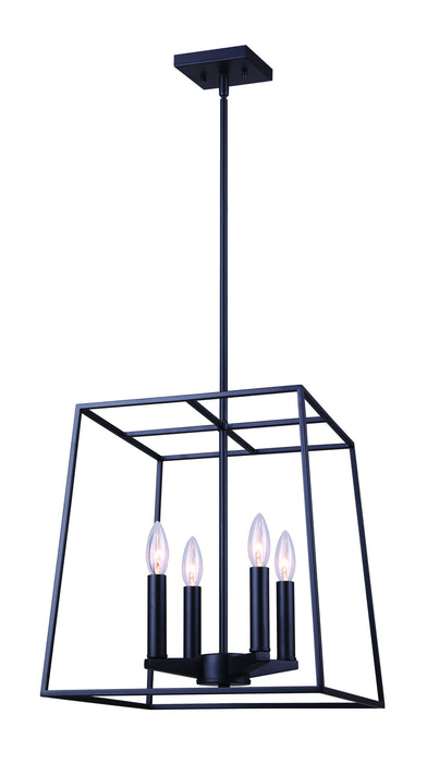 Canarm ICH763A04BK14 Four Light Chandelier, Black