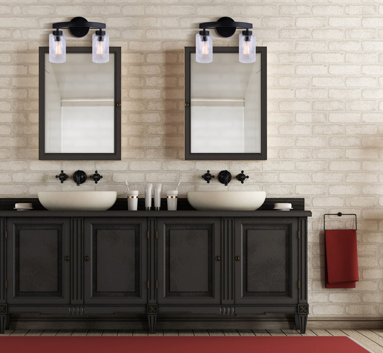 Canarm IVL754A02BK Two Light Vanity, Black