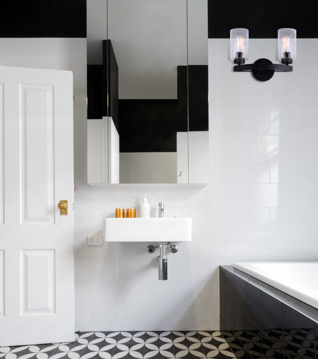 Canarm IVL754A02BK Two Light Vanity, Black