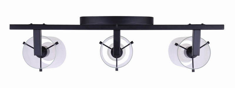 Canarm IVL759A03BK Three Light Vanity, Black