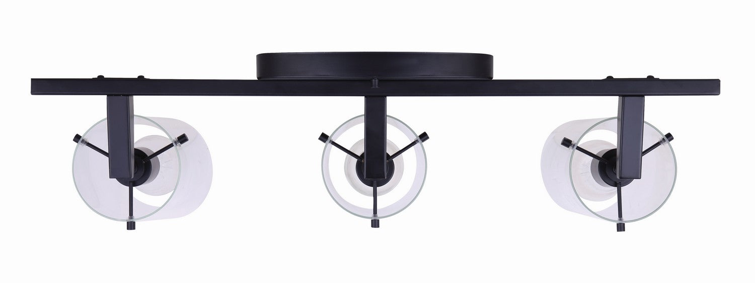 Canarm IVL759A03BK Three Light Vanity, Black