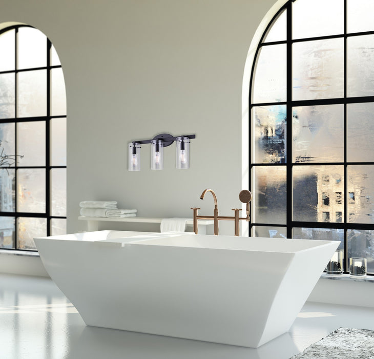 Canarm IVL759A03BK Three Light Vanity, Black