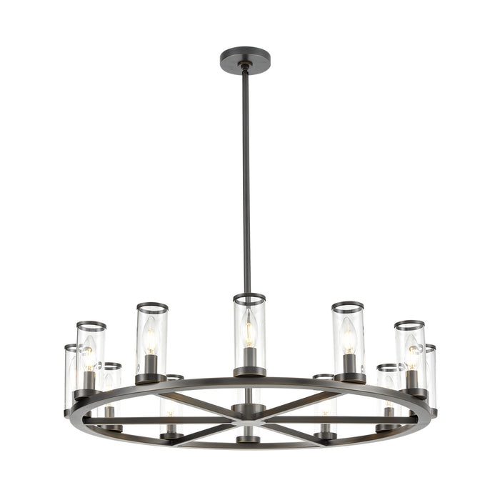 Alora CH309012UBCG 12 Light Chandelier, Clear Glass/Urban Bronze