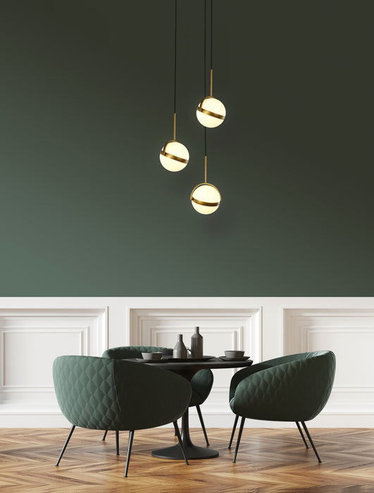 Alora MP301003SG LED Pendant, Satin Gold