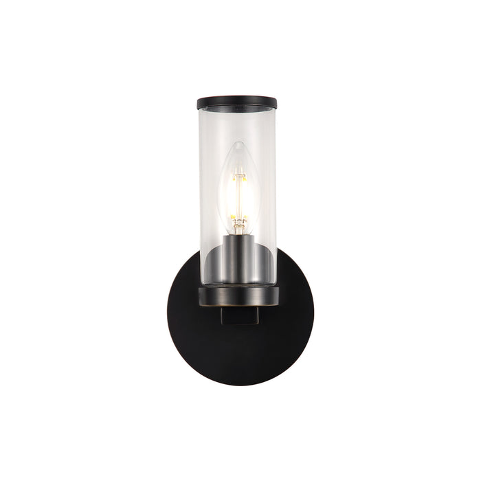 Alora WV309001UBCG One Light Wall Sconce, Clear Glass/Urban Bronze