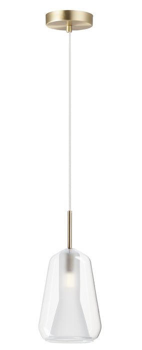 ET2 E10040-18SBR LED Pendant, Satin Brass
