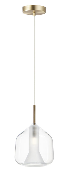 ET2 E10044-18SBR LED Pendant, Satin Brass
