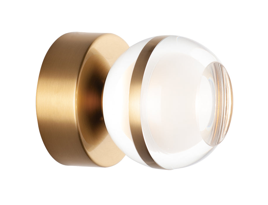 ET2 E24590-93NAB LED Wall Sconce, Natural Aged Brass