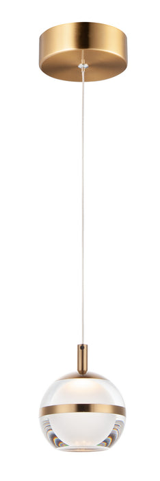 ET2 E24591-93NAB LED Pendant, Natural Aged Brass