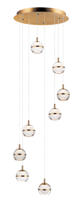 ET2 E24598-93NAB LED Pendant, Natural Aged Brass