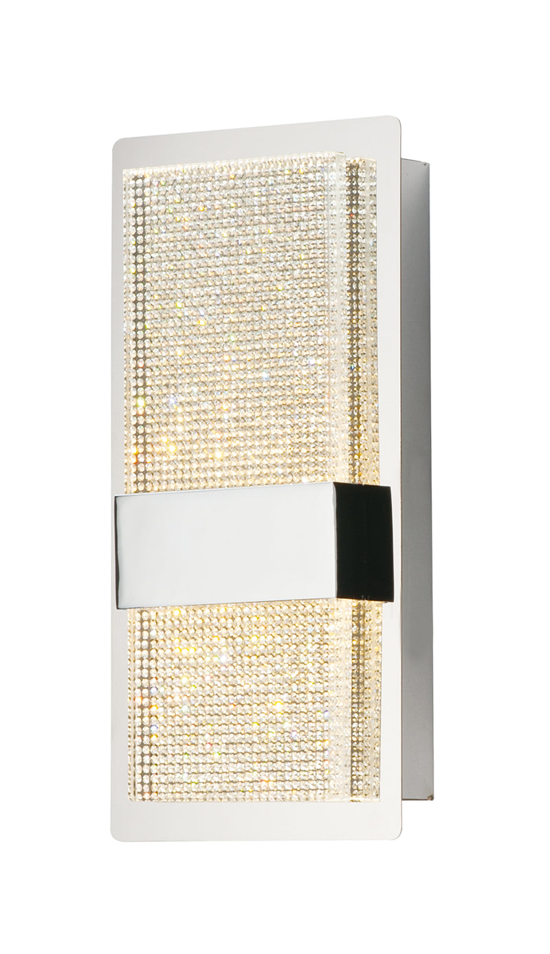 ET2 E24605-122PC LED Wall Sconce, Polished Chrome