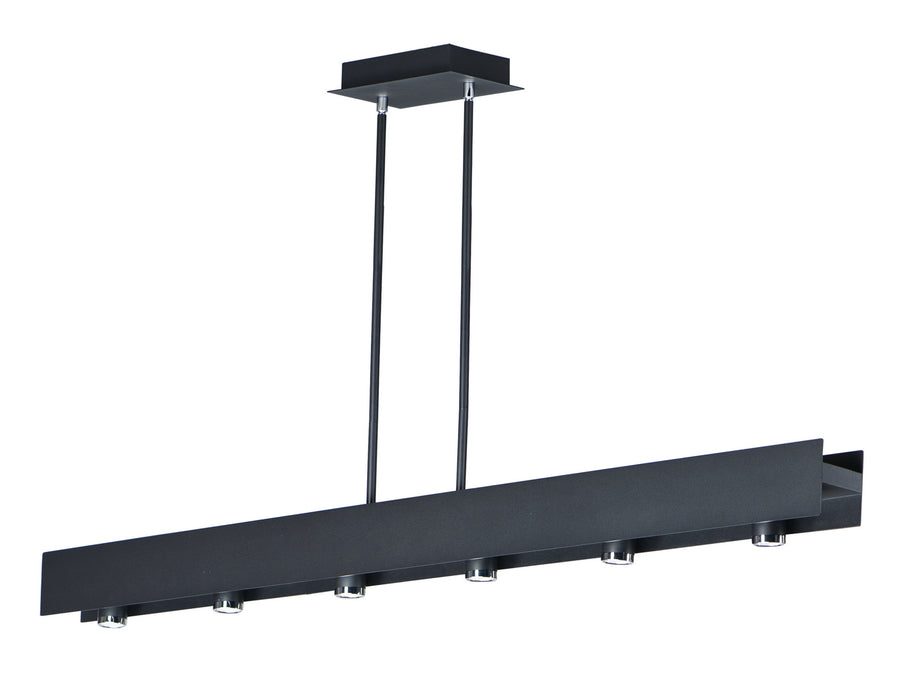 ET2 E24636-BKPC LED Pendant, Black / Polished Chrome