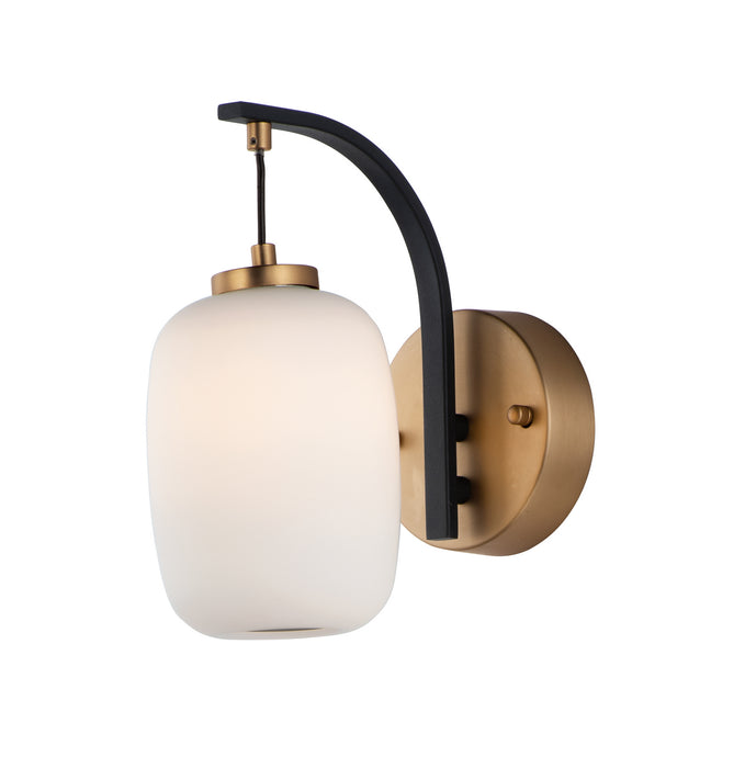ET2 E25061-92BKGLD LED Wall Sconce, Black / Gold
