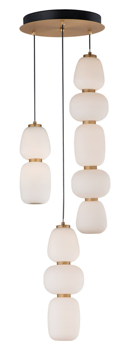 ET2 E25069-92BKGLD LED Pendant, Black / Gold