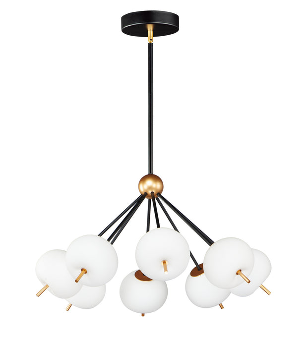 ET2 E25118-92BKGLD LED Pendant, Black / Gold