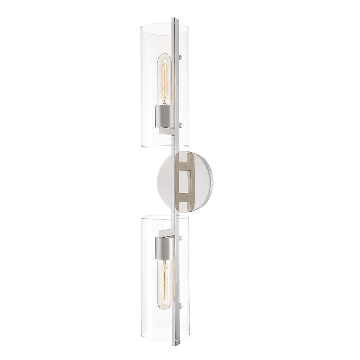 Mitzi H326102-PN Two Light Wall Sconce, Polished Nickel