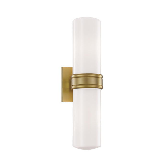 Mitzi H328102-AGB Two Light Wall Sconce, Aged Brass