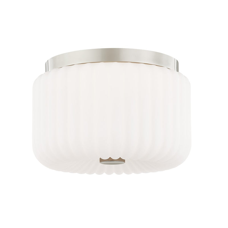 Mitzi H340502-PN Two Light Flush Mount, Polished Nickel