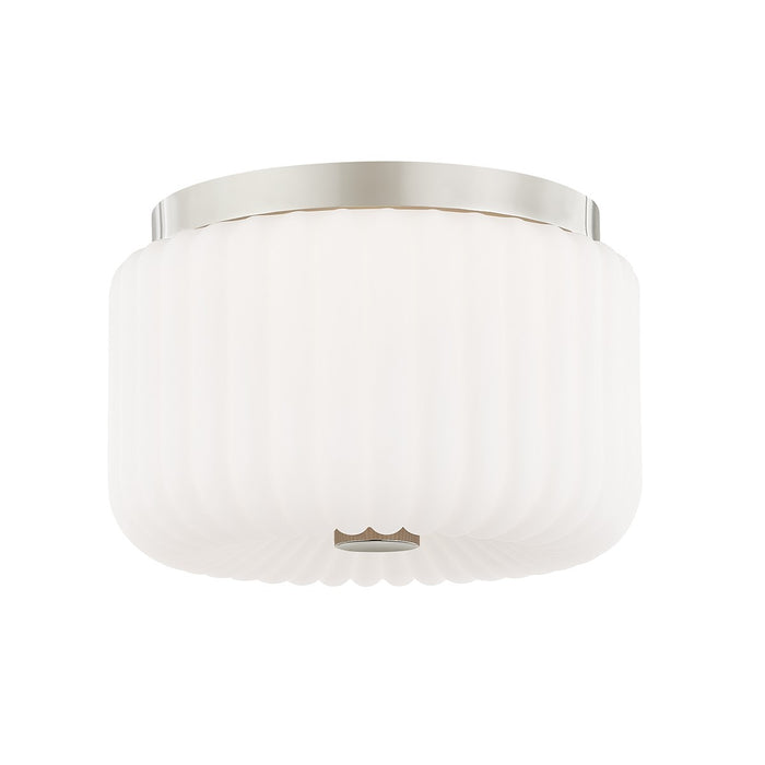 Mitzi H340502-PN Two Light Flush Mount, Polished Nickel
