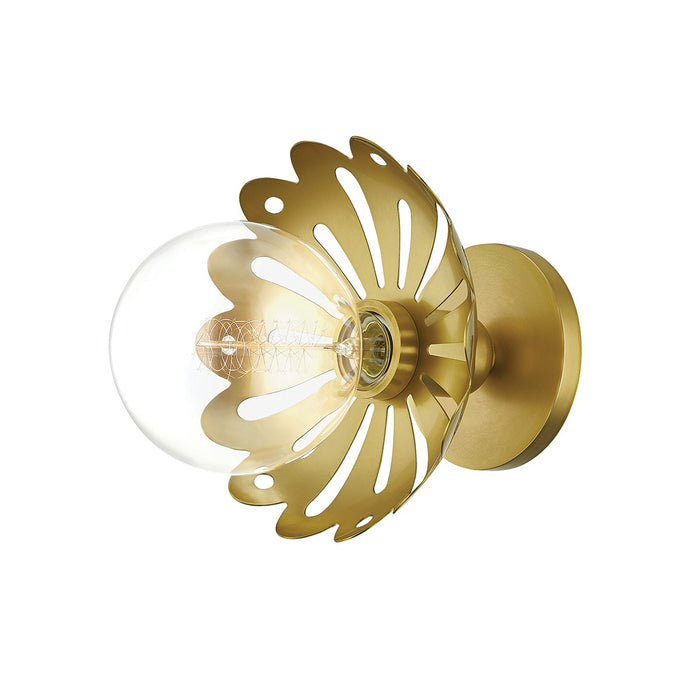 Mitzi H353101-AGB One Light Wall Sconce, Aged Brass