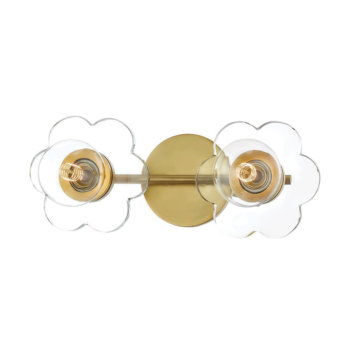 Mitzi H357302-AGB Two Light Bath and Vanity, Aged Brass
