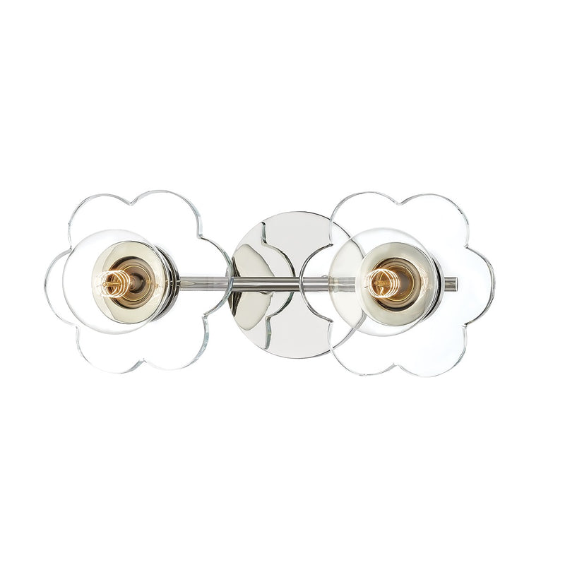 Mitzi H357302-PN Two Light Bath and Vanity, Polished Nickel
