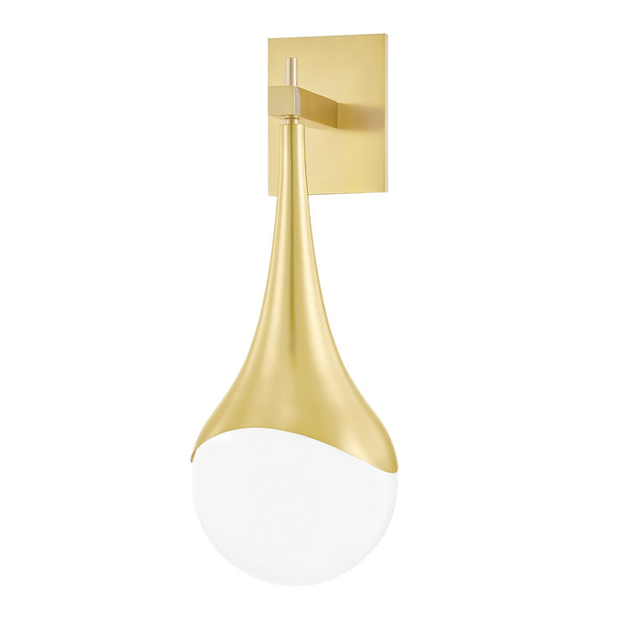 Mitzi H375101-AGB One Light Wall Sconce, Aged Brass