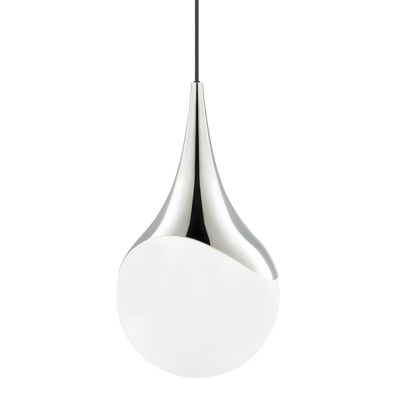 Mitzi H375701L-PN One Light Pendant, Polished Nickel