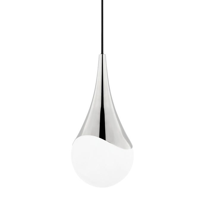 Mitzi H375701S-PN One Light Pendant, Polished Nickel