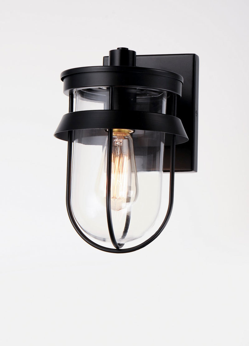 Maxim 10265CLBK One Light Outdoor Wall Lantern, Black