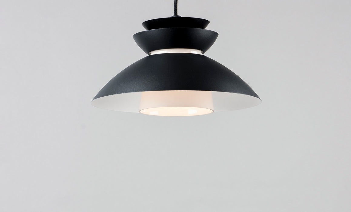 Maxim 11359WTBK One Light Pendant, Black