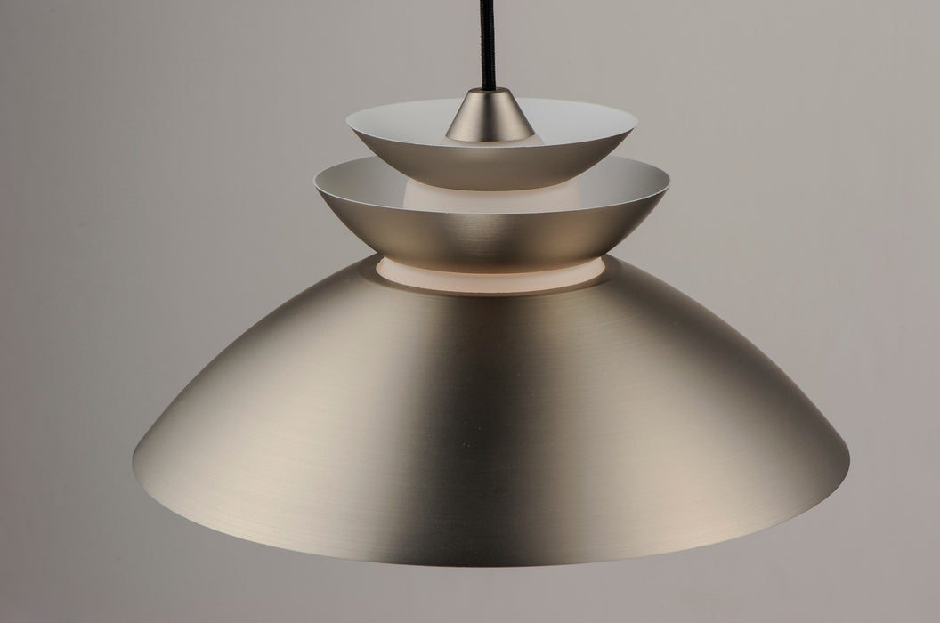 Maxim 11359WTBP One Light Pendant, Brushed Platinum