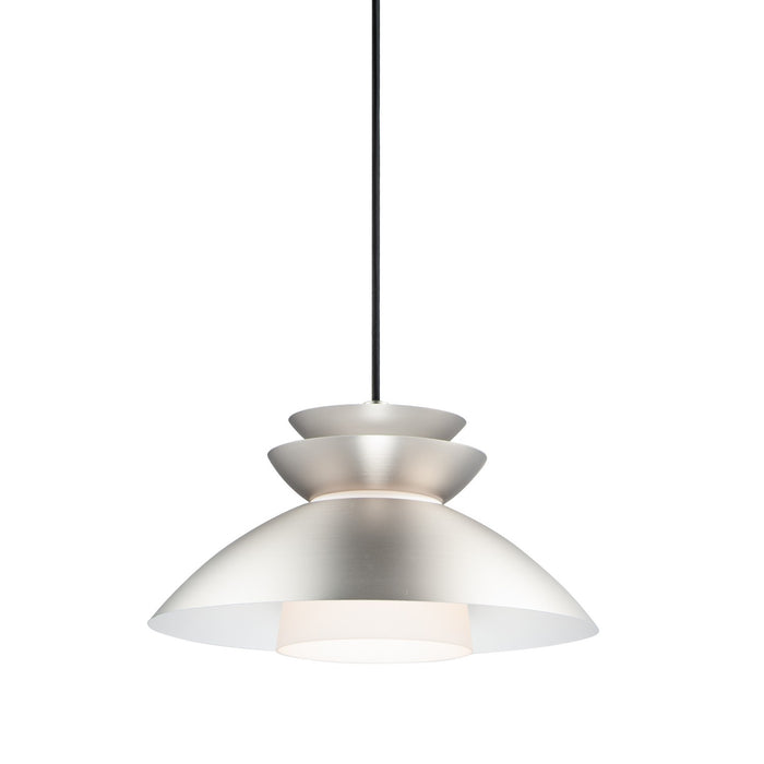 Maxim 11359WTBP One Light Pendant, Brushed Platinum