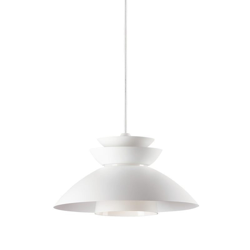 Maxim 11359WTWT One Light Pendant, White