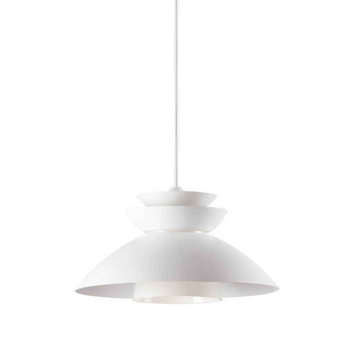 Maxim 11359WTWT One Light Pendant, White