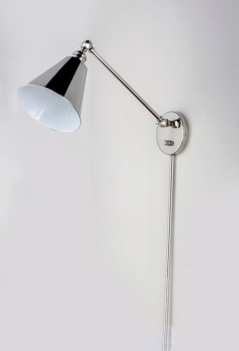 Maxim 12222PN One Light Wall Sconce, Polished Nickel