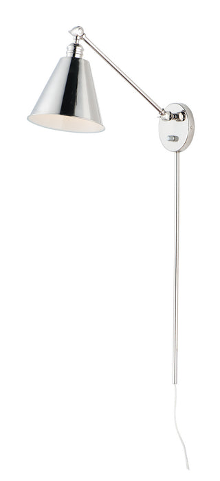 Maxim 12222PN One Light Wall Sconce, Polished Nickel