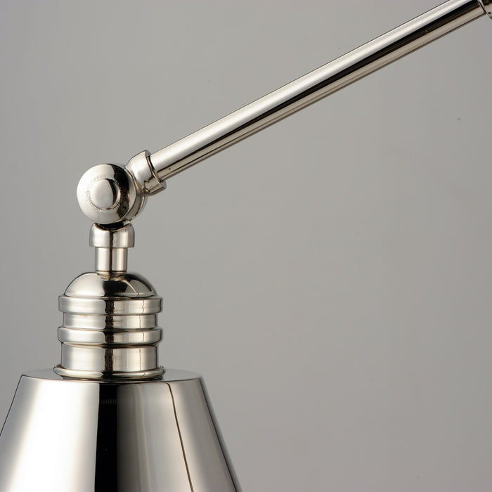 Maxim 12224PN One Light Wall Sconce, Polished Nickel