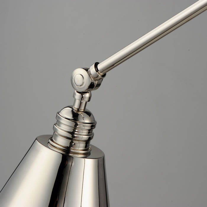 Maxim 12224PN One Light Wall Sconce, Polished Nickel