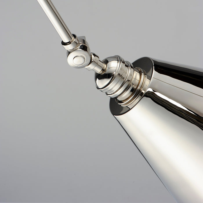 Maxim 12224PN One Light Wall Sconce, Polished Nickel