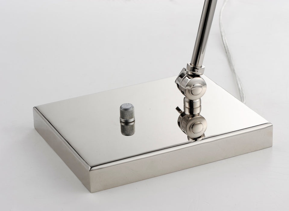 Maxim 12226PN One Light Table Lamp, Polished Nickel