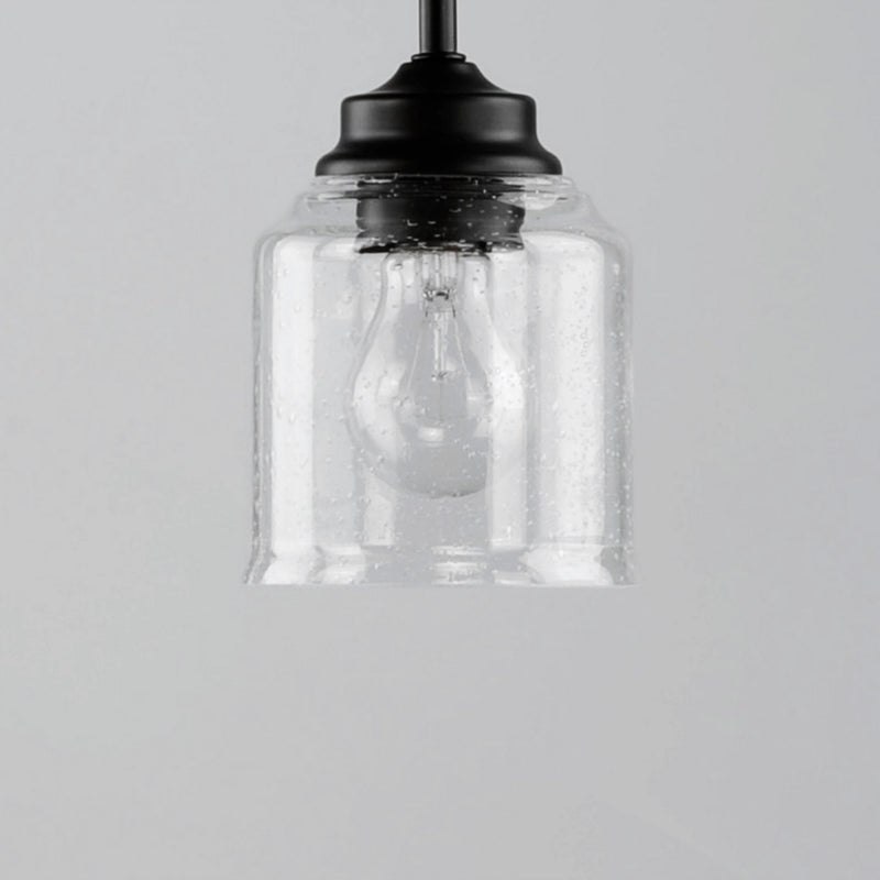 Maxim 12260CDBK Three Light Semi-Flush Mount/Chandelier, Black