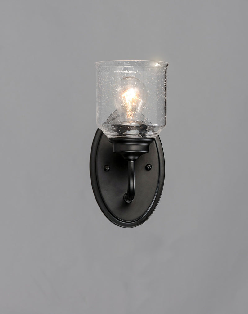 Maxim 12261CDBK One Light Wall Sconce, Black