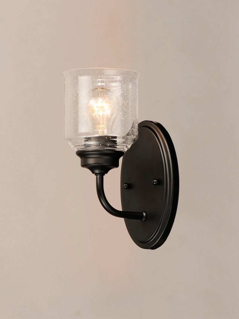 Maxim 12261CDBK One Light Wall Sconce, Black
